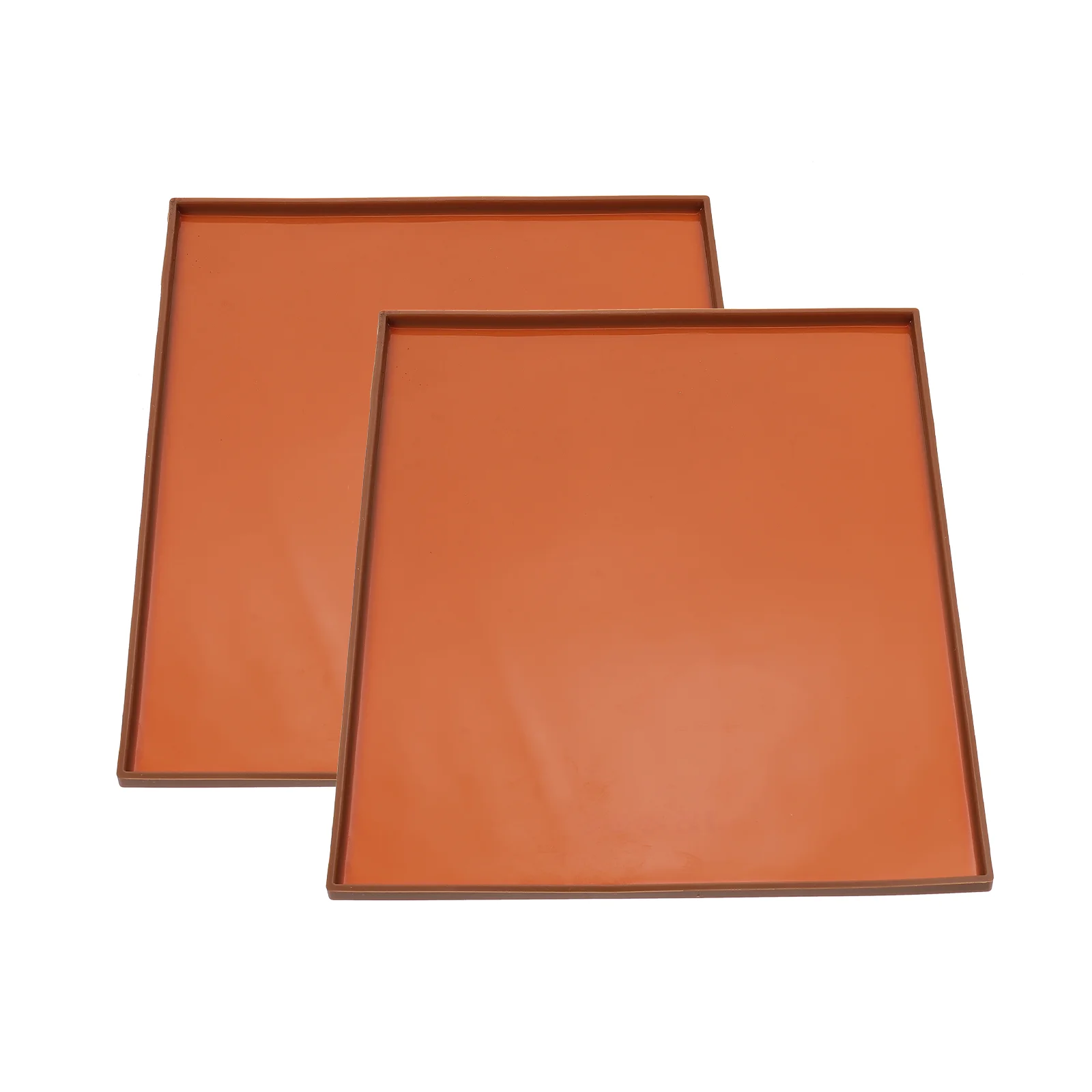 

2Pcs Silicone Baking Mat Leak-proof Baking Mat Kitchen Cake Roll Mat Swiss Roll Cushion
