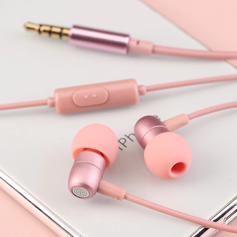 

Colorful 3.5mm In-ear Headphones Wired Sleep Earbuds With Microphone Bass Phone Earphones Stereo Headset For Xiaomi Huawei Redmi