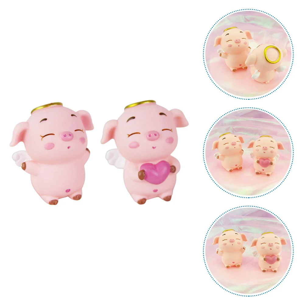 

2pcs Cake Decoration Funny Chic Cake Adornment Cake Decor for Home Party