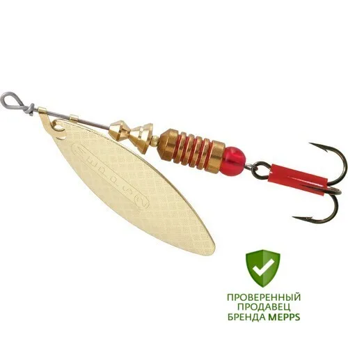 Блесна вращающаяся Mepps AGLIA LONG 2 Gold комплект из 5 штук |