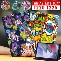 tablet case for samsung galaxy tab a7 lite 8 7 t220 t225 caseflip pu leather stand cover for galaxy tab a7 lite 8 7 2021