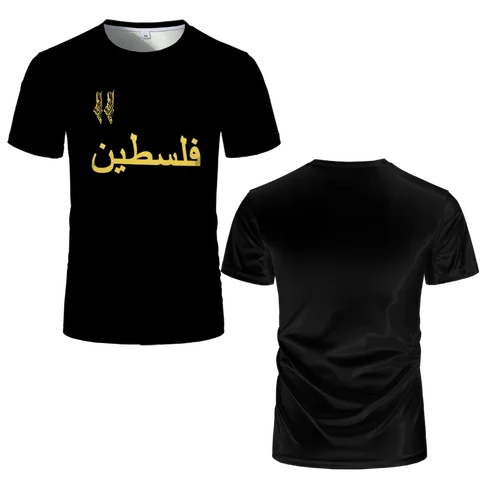 Мужская футболка с 3D принтом палестинского флага