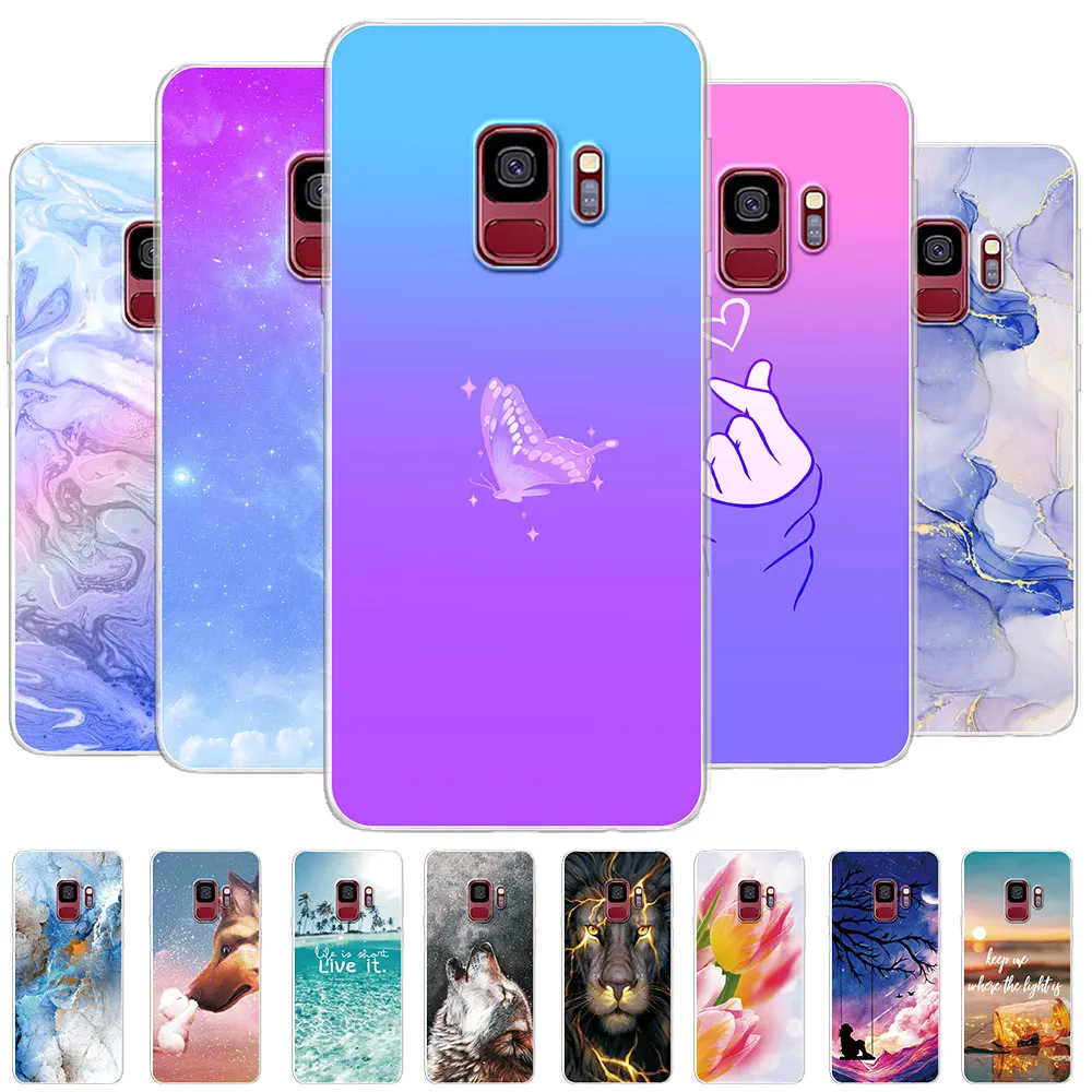 Силиконовый прозрачный чехол-накладка для Samsung S9 Plus