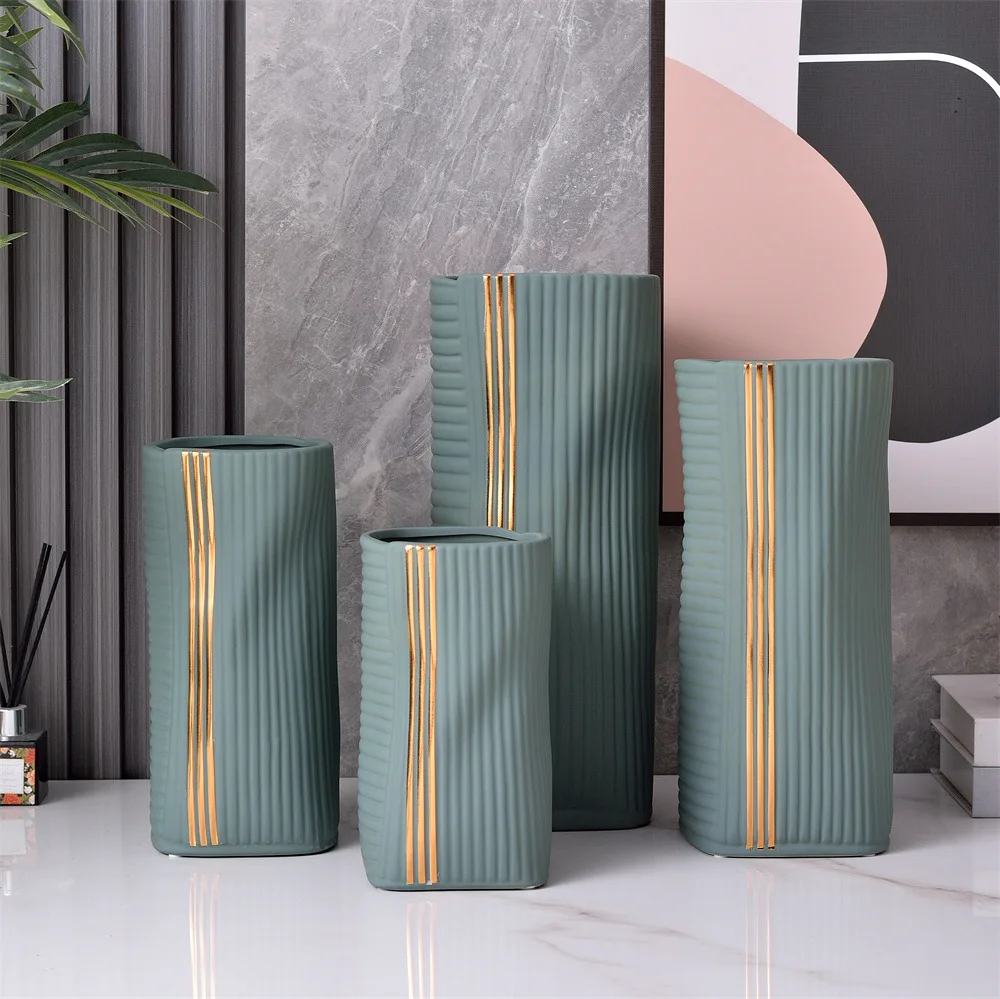 

Modern Minimalist Morandi Ceramic Vase Art Shape Luxury DIY Flower Pot Decor Fashion Home Decoration Accessories