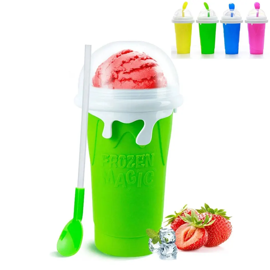 

Slushy Maker Squeeze Cup Homemade Milk Shake Maker Cooling Cup Magic Water Bottle Slushy Cup Quick-Frozen Smoothie Sand Cups