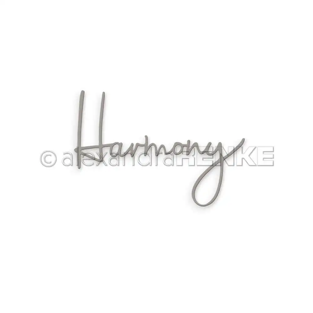 

New Hot Sale Harmony Handwriting Metal Cutting Dies Diy Greeting Card Handmade Craft Molds Scrapbook Decorate Embossing Template