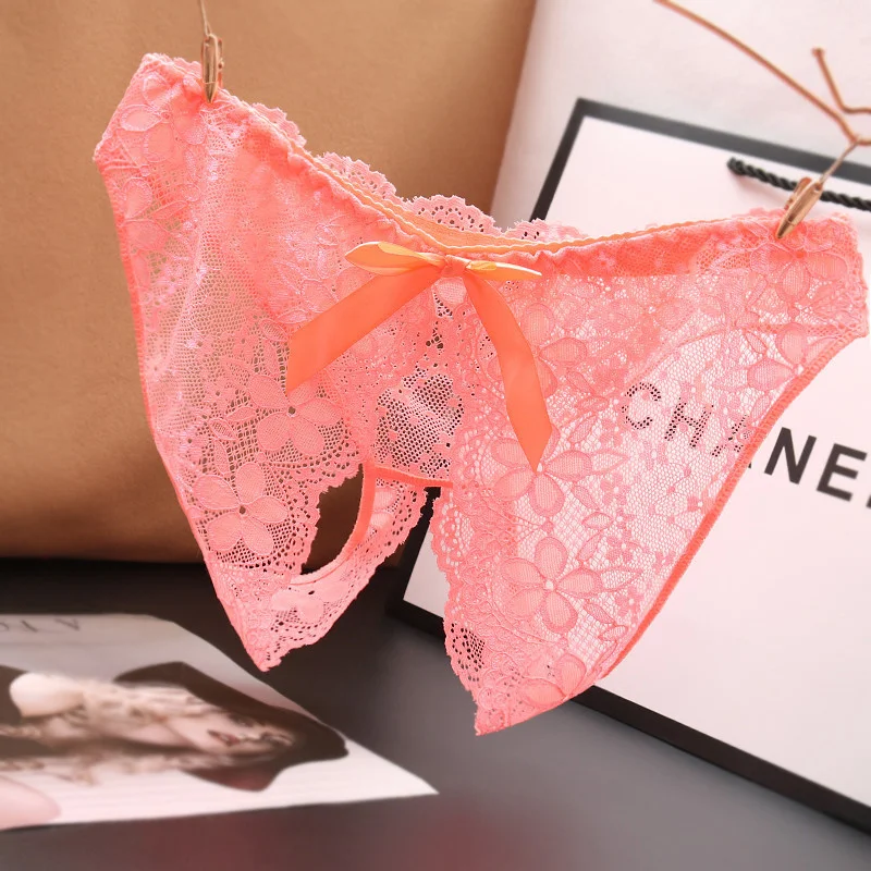 

Женское Прозрачное нижнее белье с открытой промежностью и низкой посадкой