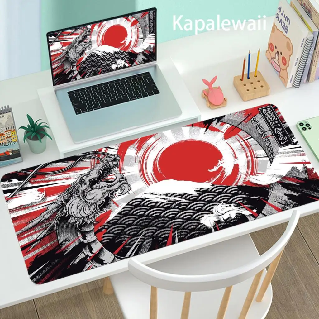 

Red Dragon Large Gaming Mouse Pad 900x400mm Big PC Gamer Dywan Computer Keyboard Accessories Laptop Anime Desk Play Mat Carpet