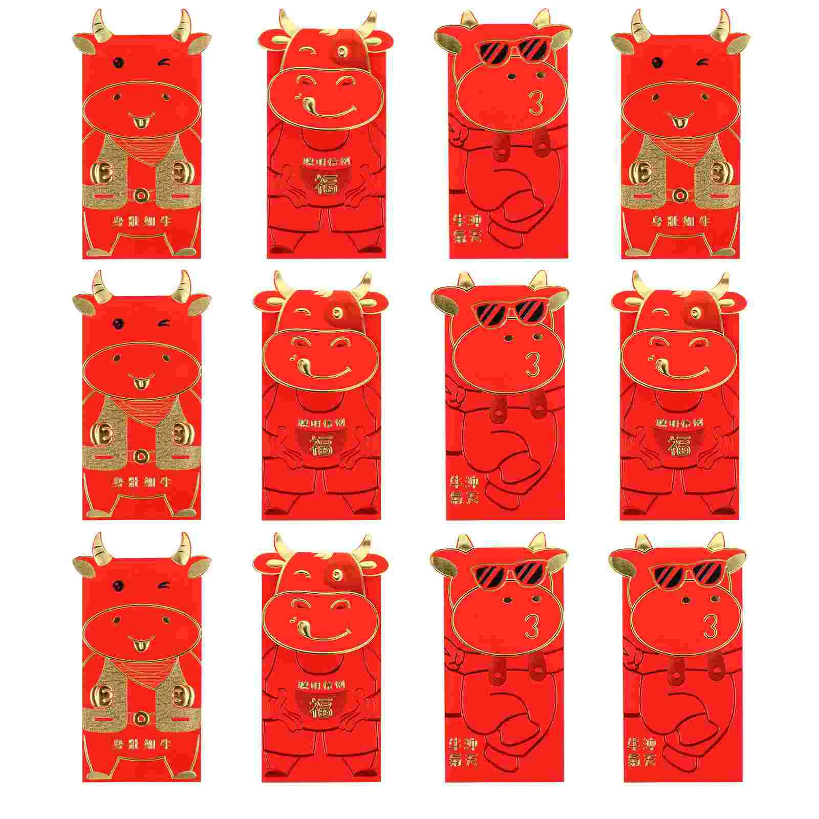 

New Year Red Chinese Money Envelope Pocket Envelopes Pouch Wedding 2021 Packet