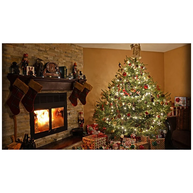 

Набор для алмазной вышивки «сделай сам», Рождественская елка, носки, Подарочная коробка, круглая полимерная вышивка крестиком, домашний Нас...