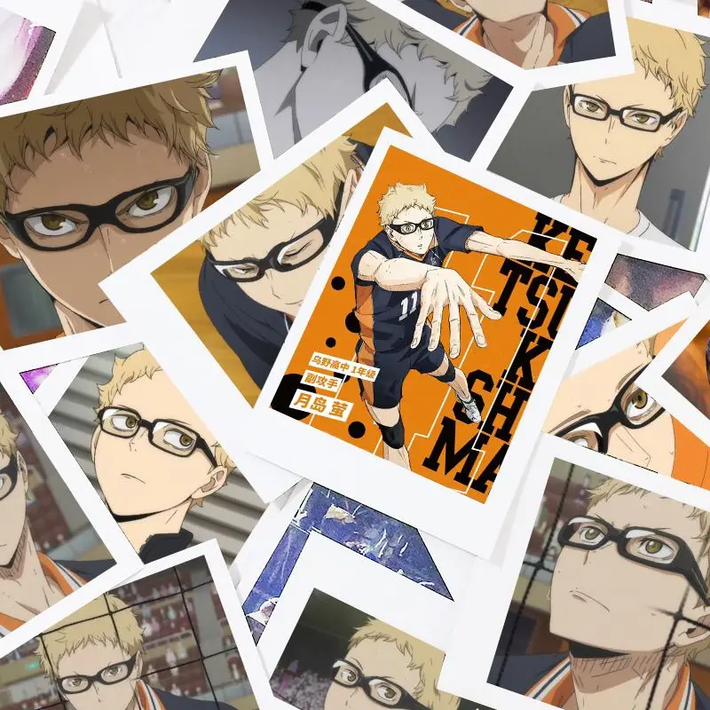 3-дюймовые карты Kei Tsukishima закладка Haikyuu коллекция Аниме товаров Симпатичные