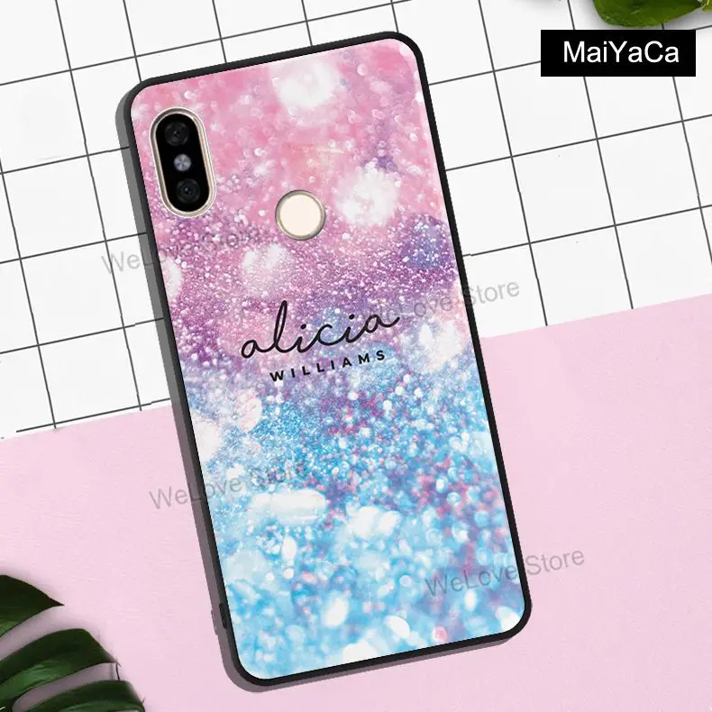 Чехол для POCO X3 F2 Pro mi Note 9 7 8T 9S 9A 9C Mi 10 Lite 9T с персонализированными инициалами