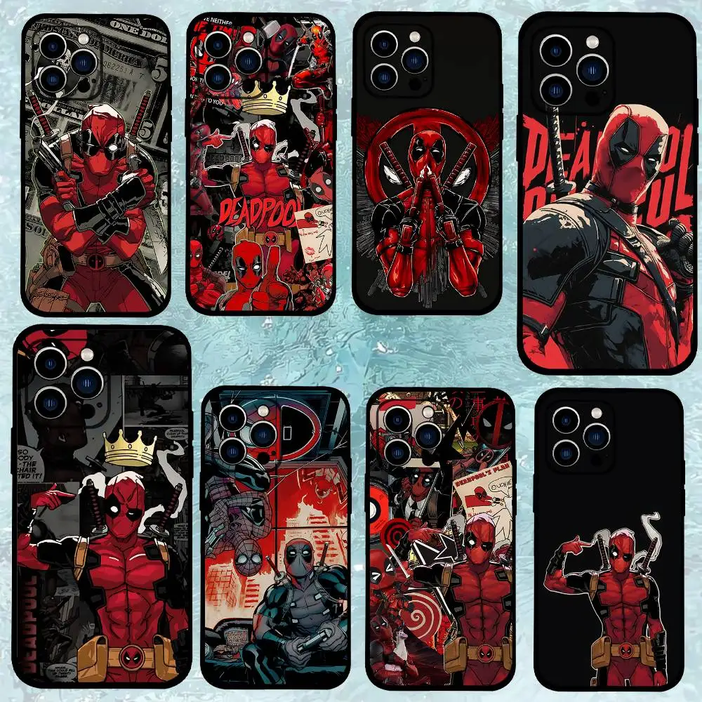 Фото Крутой милый чехол для телефона D-deadpoolS, черный, подходит для IPhone 17,16,15,11,13,14 Pro Max, Plus, X, Xr, Xs Max, 13Mini №1