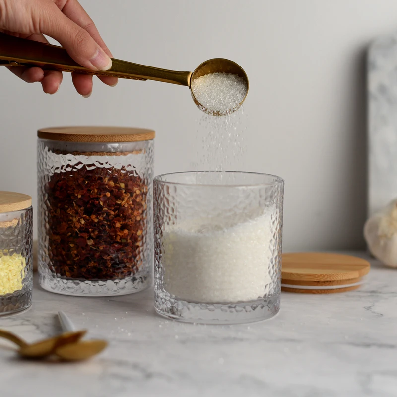 

Transparent Glass Sugar Jar Jewelry Cosmetics Cotton Swab Storage Box Candle Holder Home Candy Nut Flower Tea Jar Storage Bottle