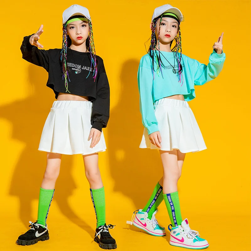 

Children's Hip-hop Fashion Clothes Girls' Hiphop Suit Children's Jazz Dance Clothes Primary School Students' Cheerleading