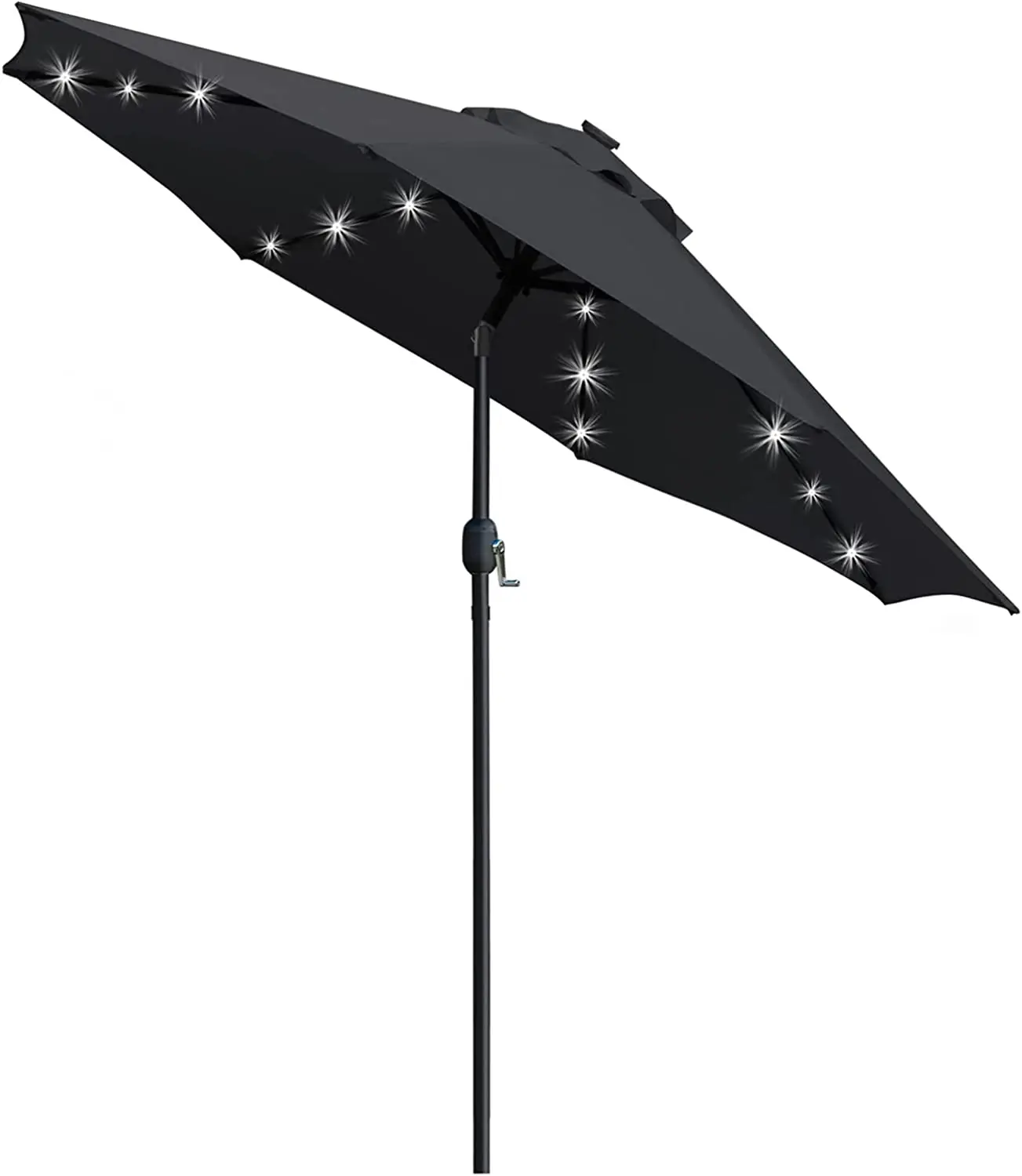 

Зонт для внутреннего дворика POPTOP с подсветкой, 9 дюймов, с 8 ребрами/регулировкой наклона и системой подъема кривошипа