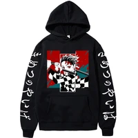anime demon slayer hoodie printed mens hoodies harajuku oversized hooded sweatshirts tops pullovers unisex hip hop sweatshirt