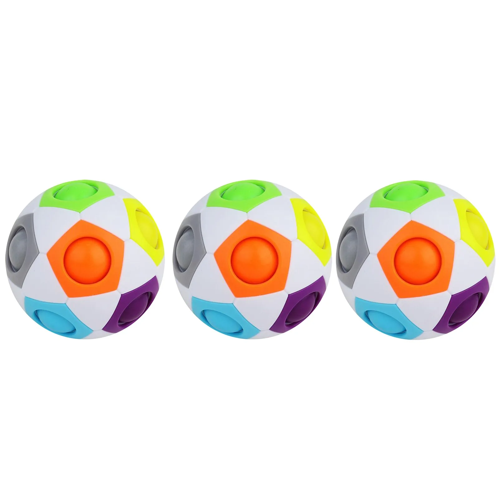 

Novel Ball Rainbow 3PCS Decompression Toy Toy Educational Magic Gift Education