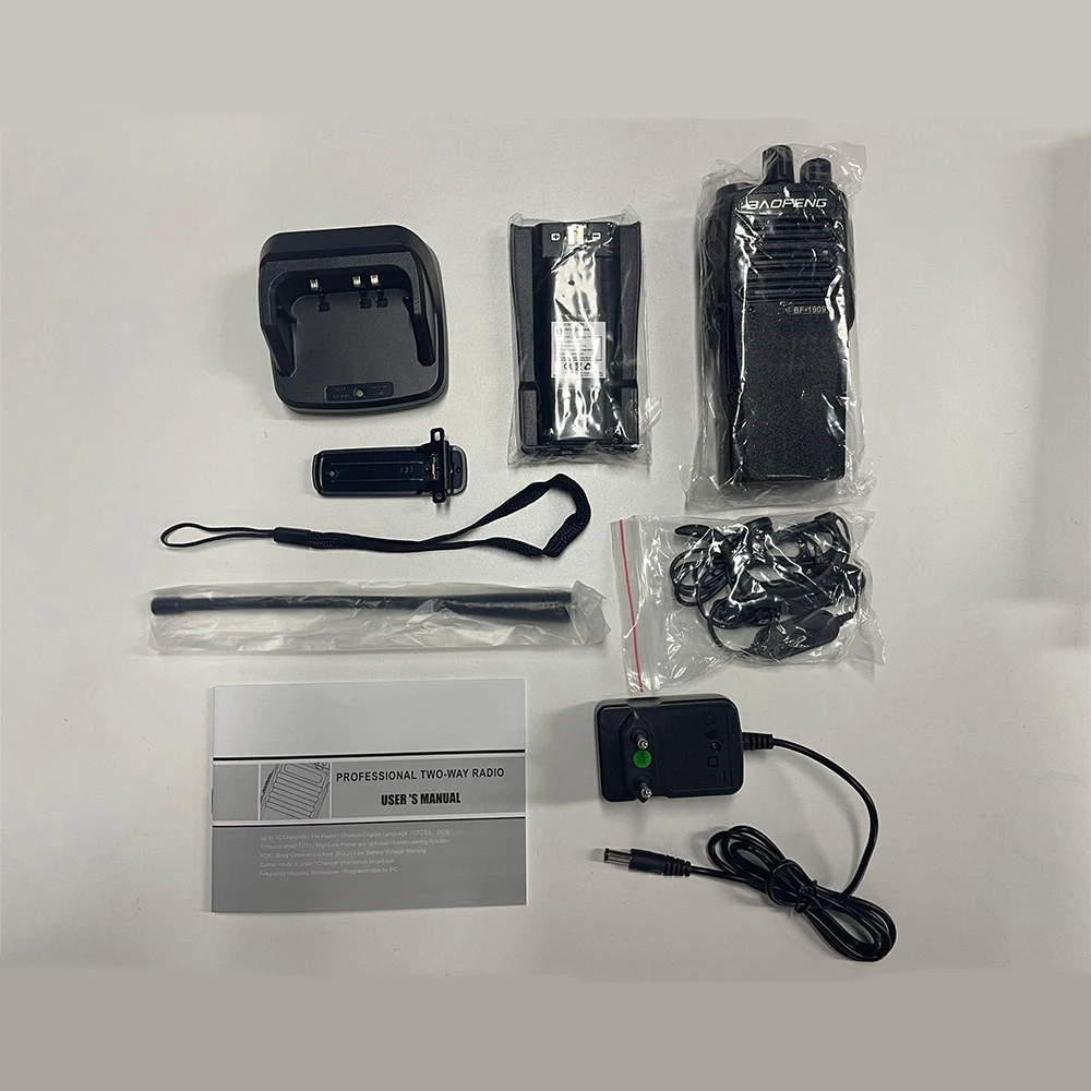 BaoFeng BF-1909 10W High Power Walkie Talkie UHF 400-470MHz Handheld Two Way Walkie Talkie Long Range CB Radio