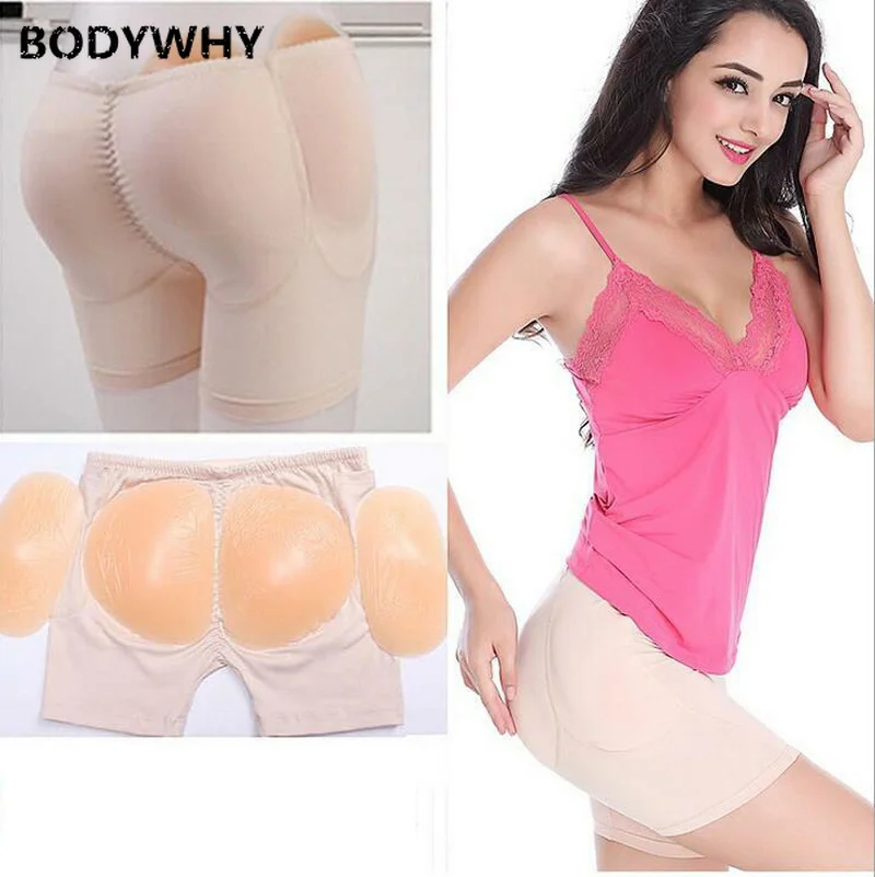 New New Soft Silicone Pads and Boxers Fake Butts for Cross-Dresser Hip Enhancer Shemale Artificial Cosplay Latex Shapewear S