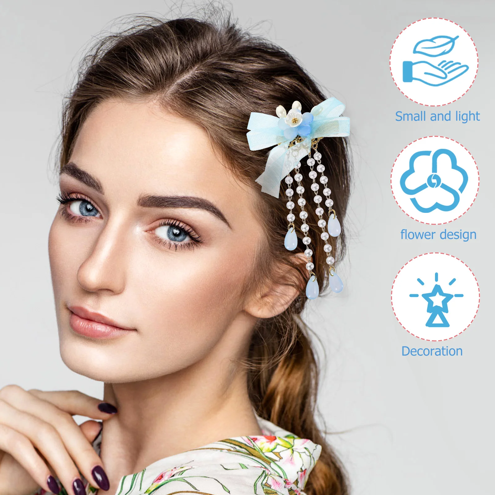 2 шт. женские заколки для волос в виде цветов