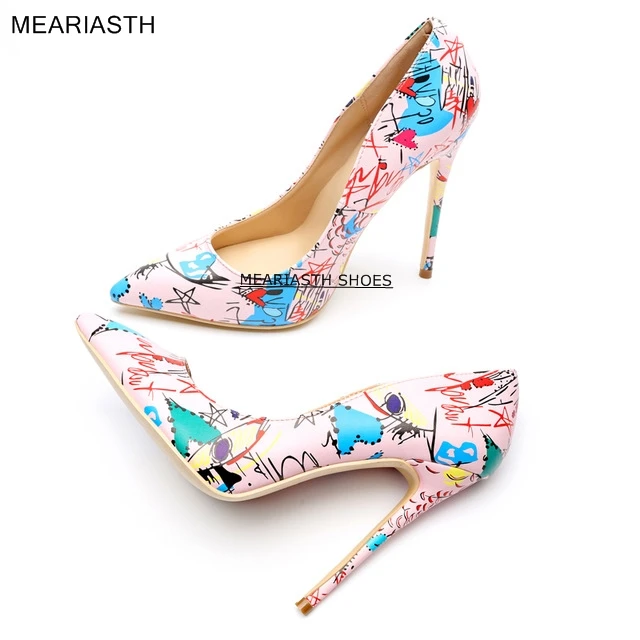 

Женские туфли-лодочки на высоком каблуке, с острым носком