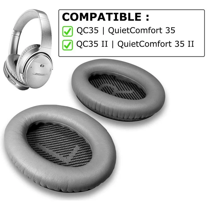 

Replacement Headphones earpads Cushions Bose Ear Pads Kit- Ear Cups for QuietComfort QC25 QC35headphones Ear Pads