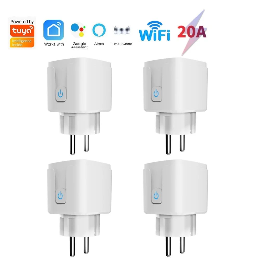 Tuya Wi-Fi умная розетка с монитором мощности