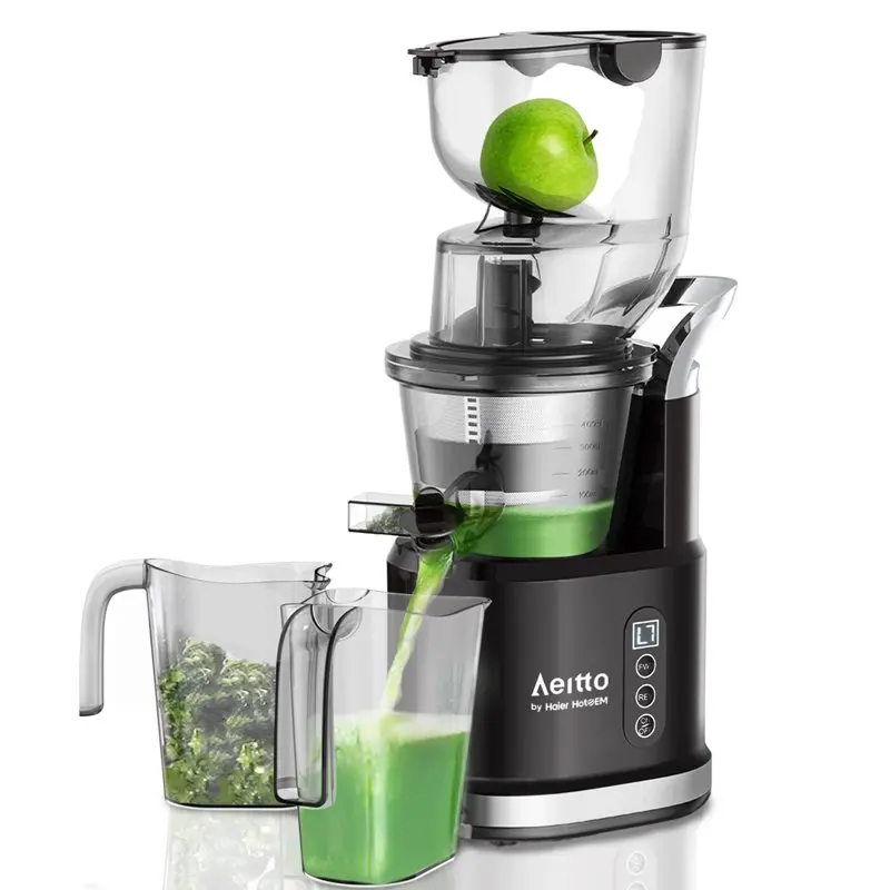 

 Cold Press Juicer Pro, Slow Masticating Juicer Machines, Big Wide 3.2-in Chute, Reverse Function, High Juice Yield Extractor,