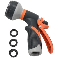 hose nozzle garden hose nozzle hose spray nozzle leak free high pressure heavy duty 8 pattern for watering plant washing cars pe