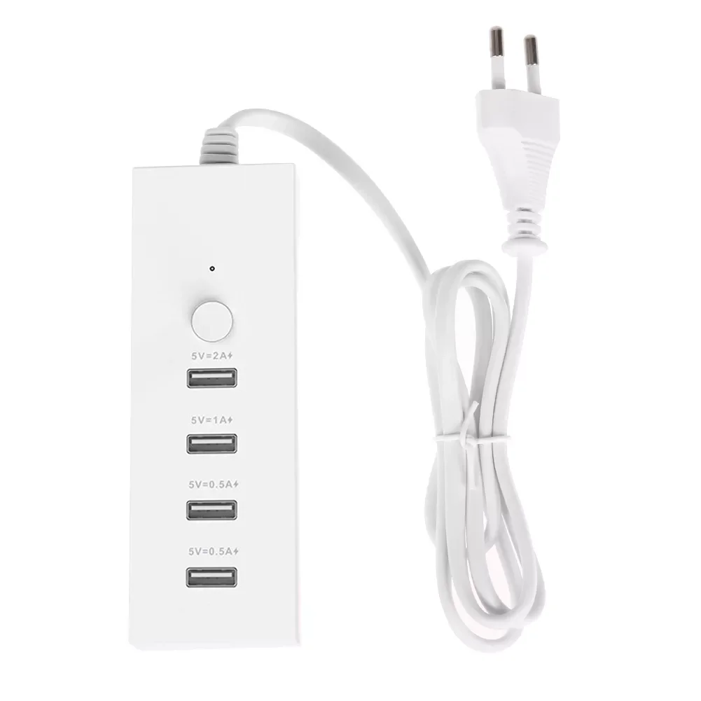 

Multifunction 4 Ports USB Charger Quick Charging Smart Plug Power Strip 5V 2A Extension Socket Home Electronics EU Charger