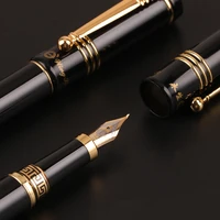 luxury metal fountain pen roller pen office school stationary nibs for fountain pens 0 5mm 1 0mm customized logo name gift
