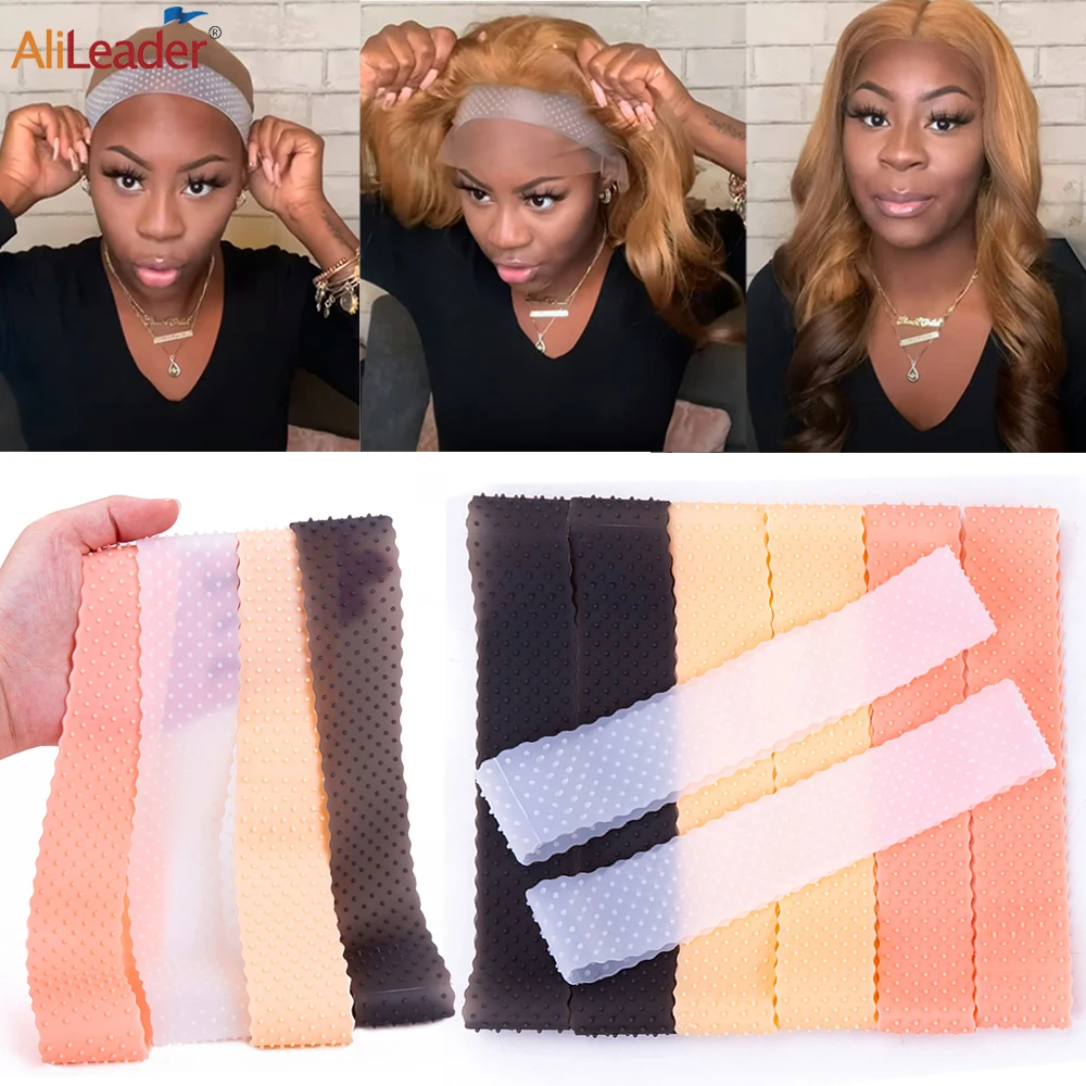 

Alileader Elastic Headband For Wig Good Quality Silicone Head Band Anti-slip Wig Headband Elastic for Wig Wig Grip Headband