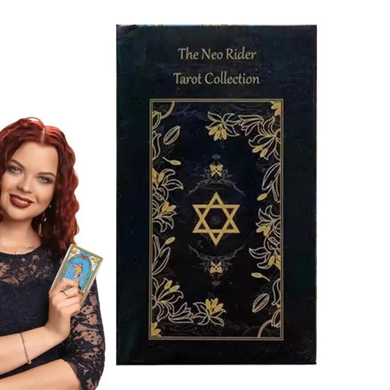 

The Neo Rider Tarot Collection Oracle Cards Fate Divination Tarot Deck Family Party Entertainment Fortune-telling Board Game