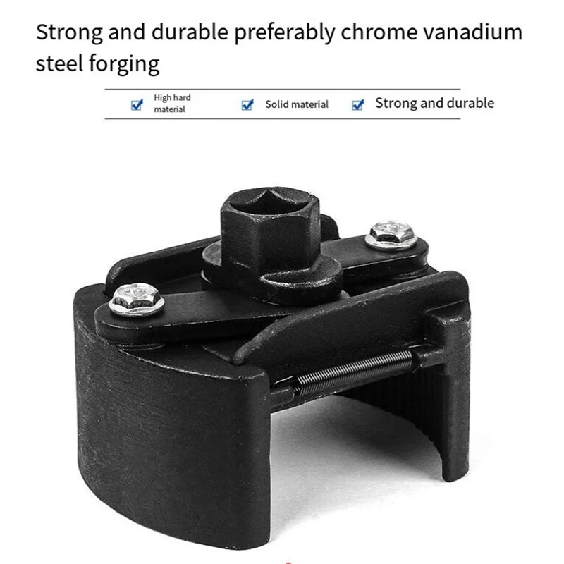 Новый Универсальный Регулируемый масляный фильтр с двумя захватами 60-80 мм