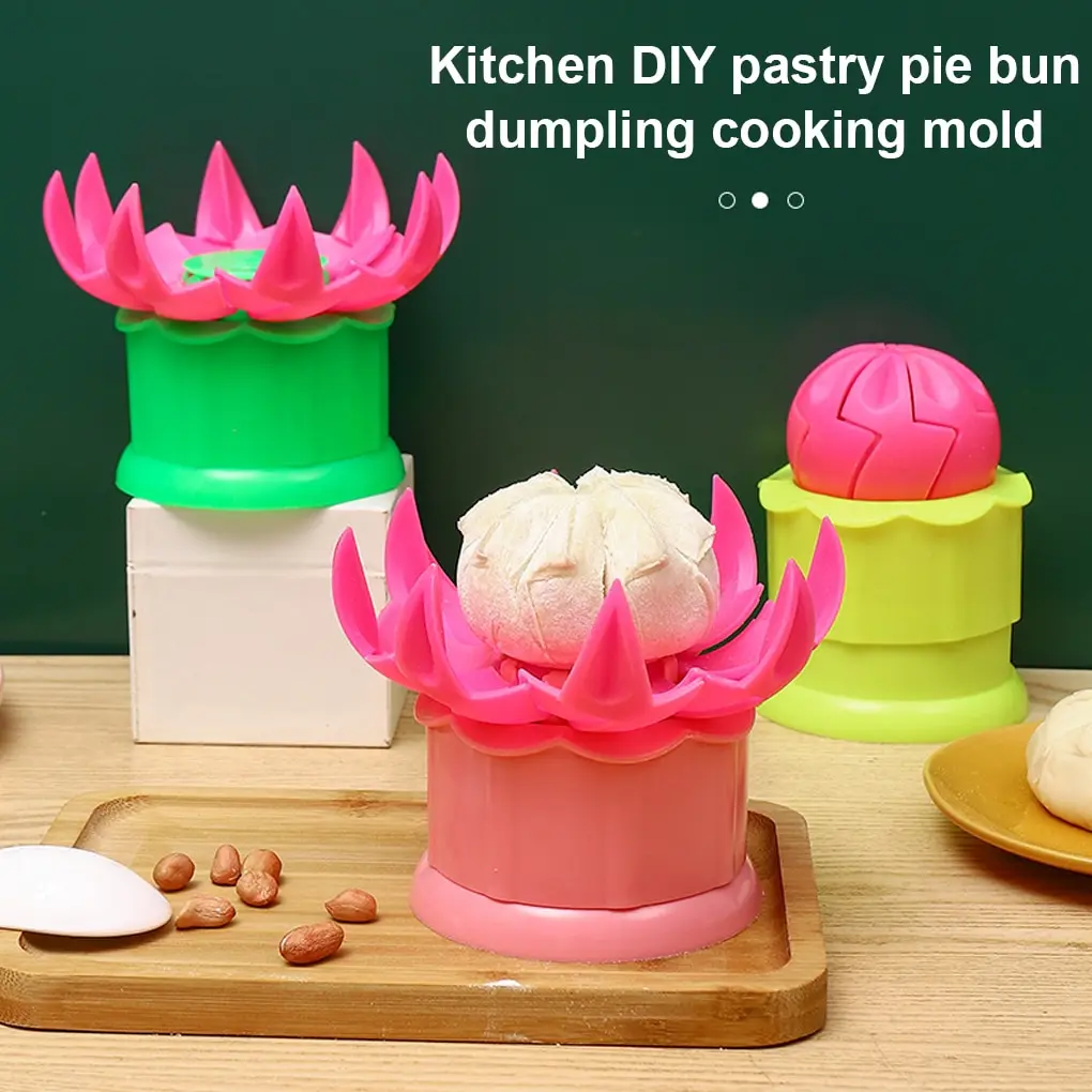 

1PC Chinese Baozi Mold Steamed Stuffed Bun Making Mould Pastry Pie Dumpling Maker DIY Baking and Pastry Tool