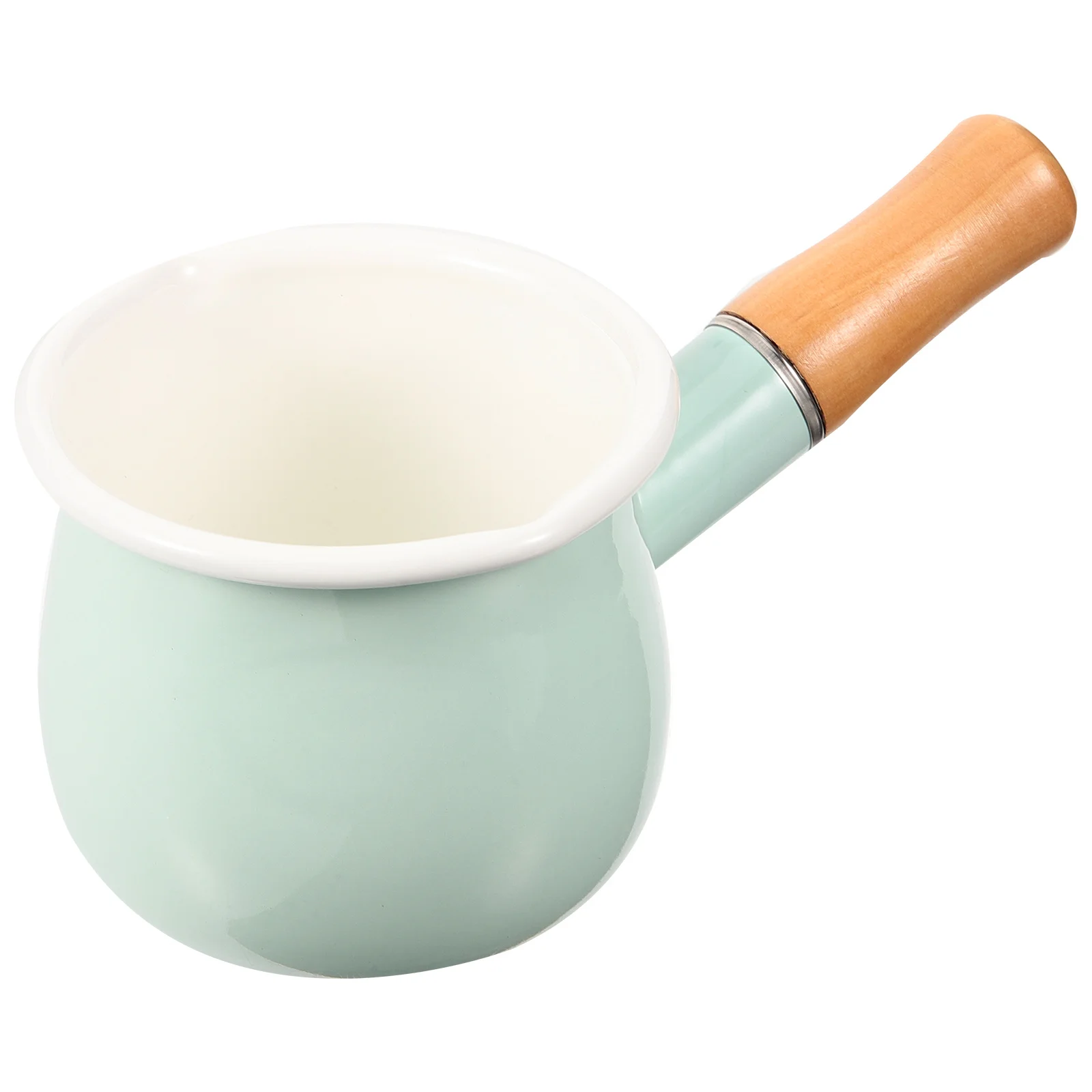 

Food Kitchen Milk Stockpot Multi-function Saucepan Enamel Cookware Heating Child