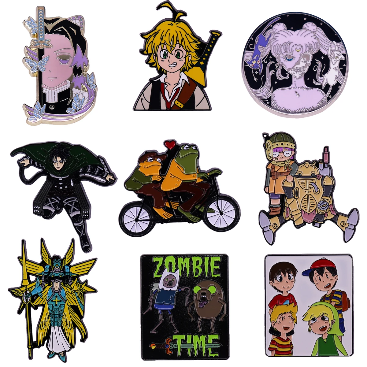 

Anime Enamel Brooches Collection Cartoon Pins Cute Clothes Backpack Lapel Badges Fashion Jewelry Accessories Souvenir Gifts
