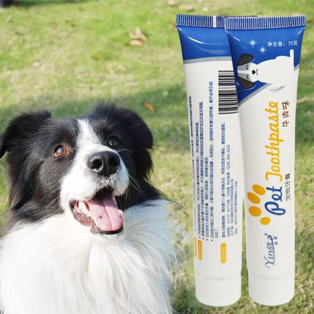 

Зубная паста для домашних питомцев для собак помогает уменьшить клетку и налет, накопление собак, товары, товары для домашних животных L6P4