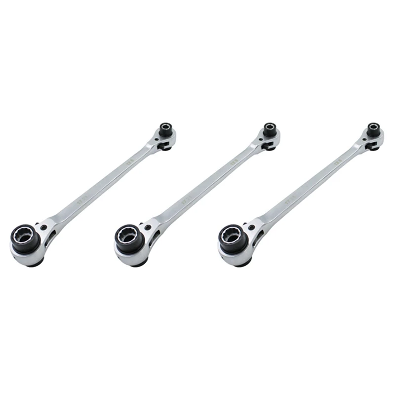 

Best 3X Socket Wrench,8-In-1 Multifunction 72 Teeth Ratchet Wrench 12 Teeth Sleeve Spanner Double-Headed Car Repair Tools