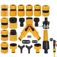 garden water hose kit quick connectors 12tubing coupling adapter joint extender set for irrigation car wash fitting 31pcs