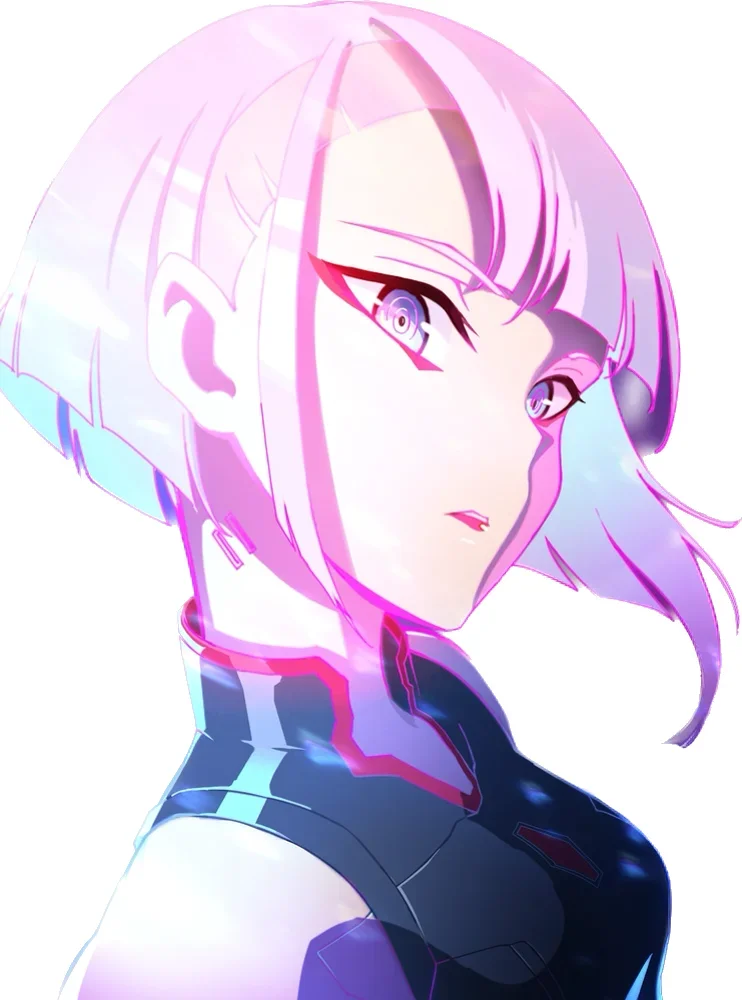 

Lucy Cyberpunk Edgerunners V12 Всепогодные аниме-наклейки Автомобильная наклейка 3", 6", 8 дюймов 3 размера на выбор.