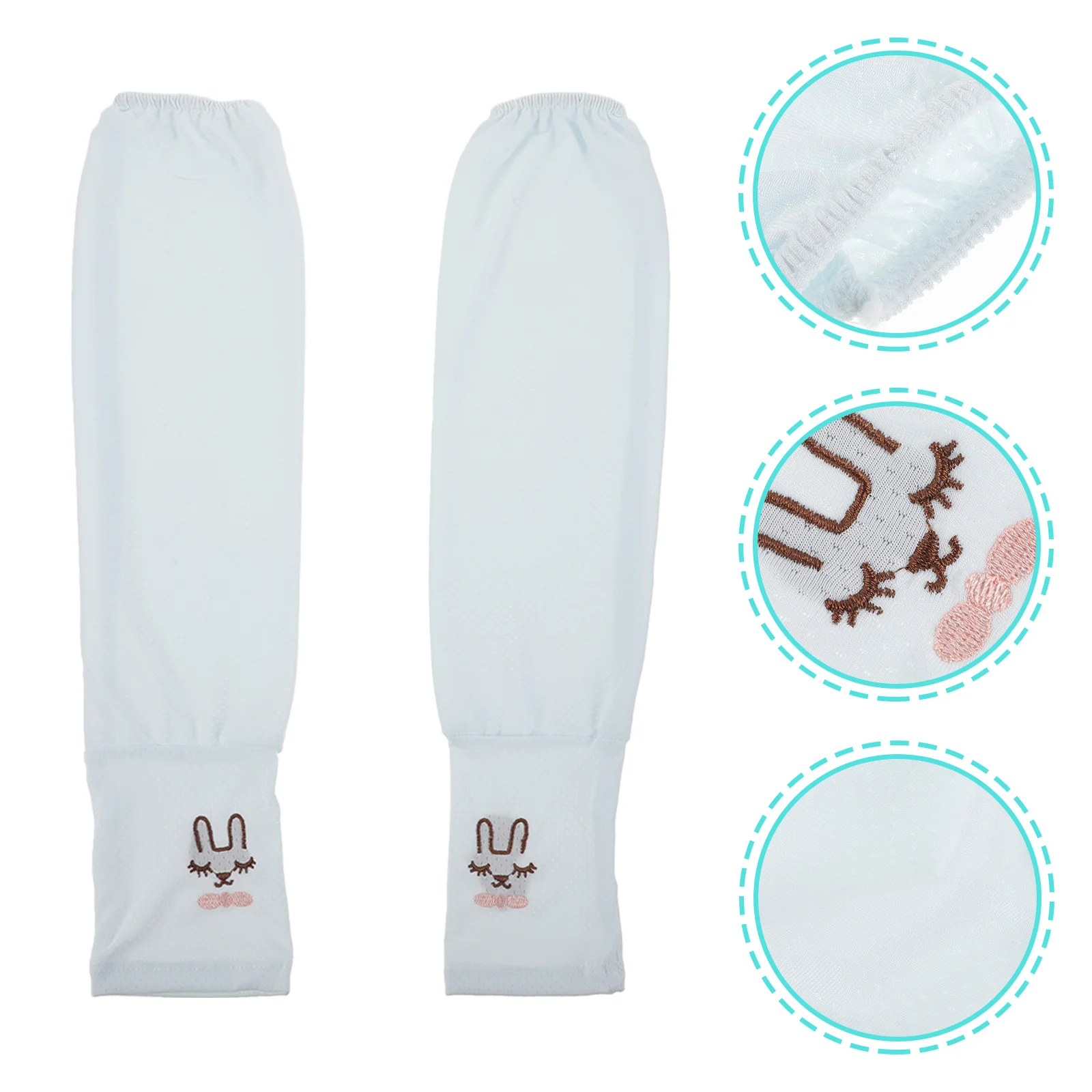 

Sun Protection Gloves Sleeves Farmer Gardening Women Moisture Absorption Covers Milk Shreds (ice Shreds) Black Arms Man
