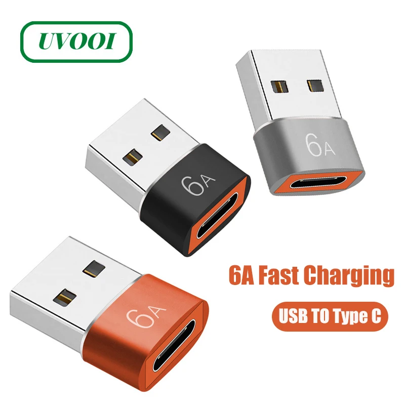 Адаптер UVOOI 6A с USB 3 0 на Type C переходник A папа мама OTG для Xiaomi Samsung Macbook iPhone быстрая
