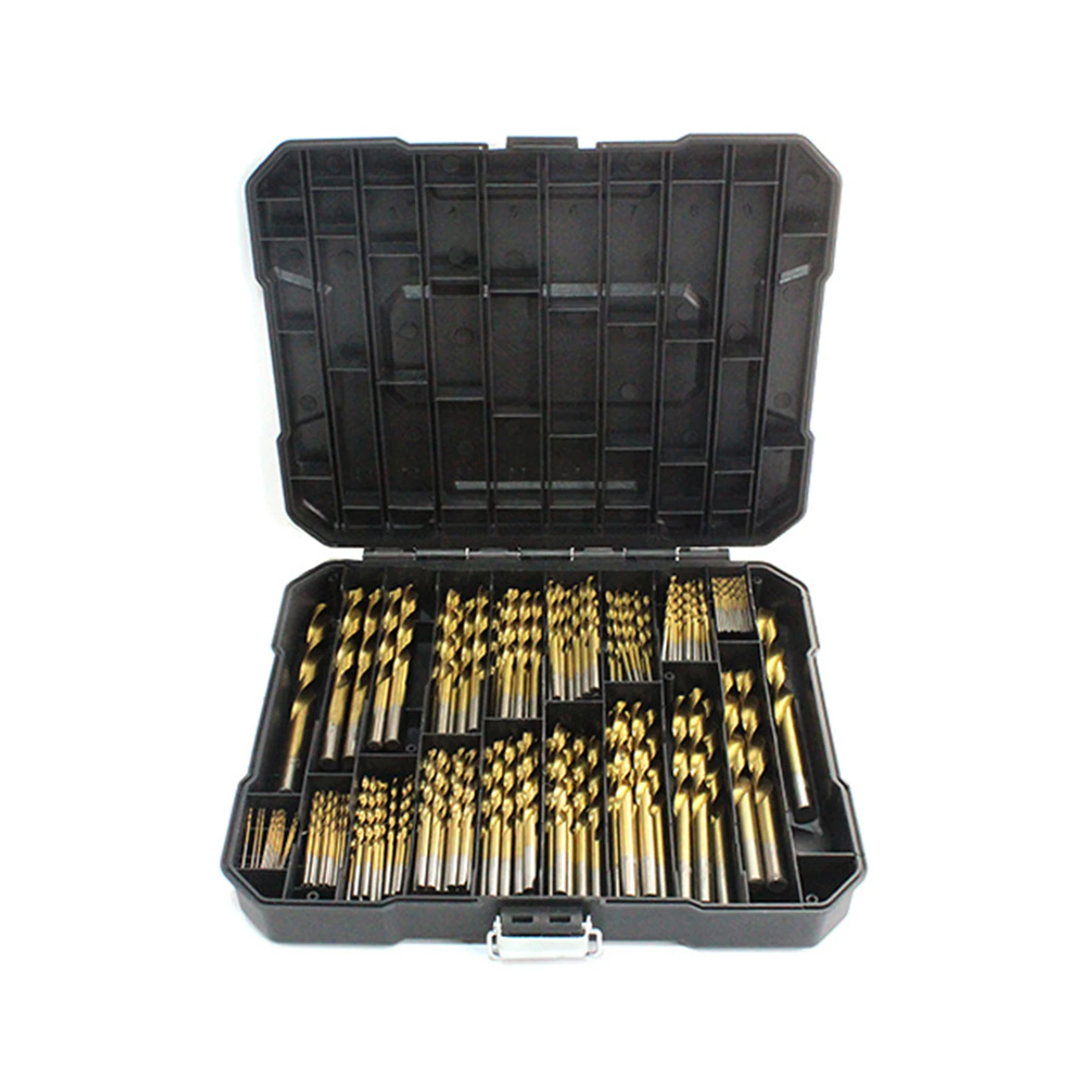 

99pcs/230pcs With Case Wood Plastic Drill Bit Set Titanium Coated Gold 1.5-10mm 1-10mm Power Grinder Replacement Home Tool Metal