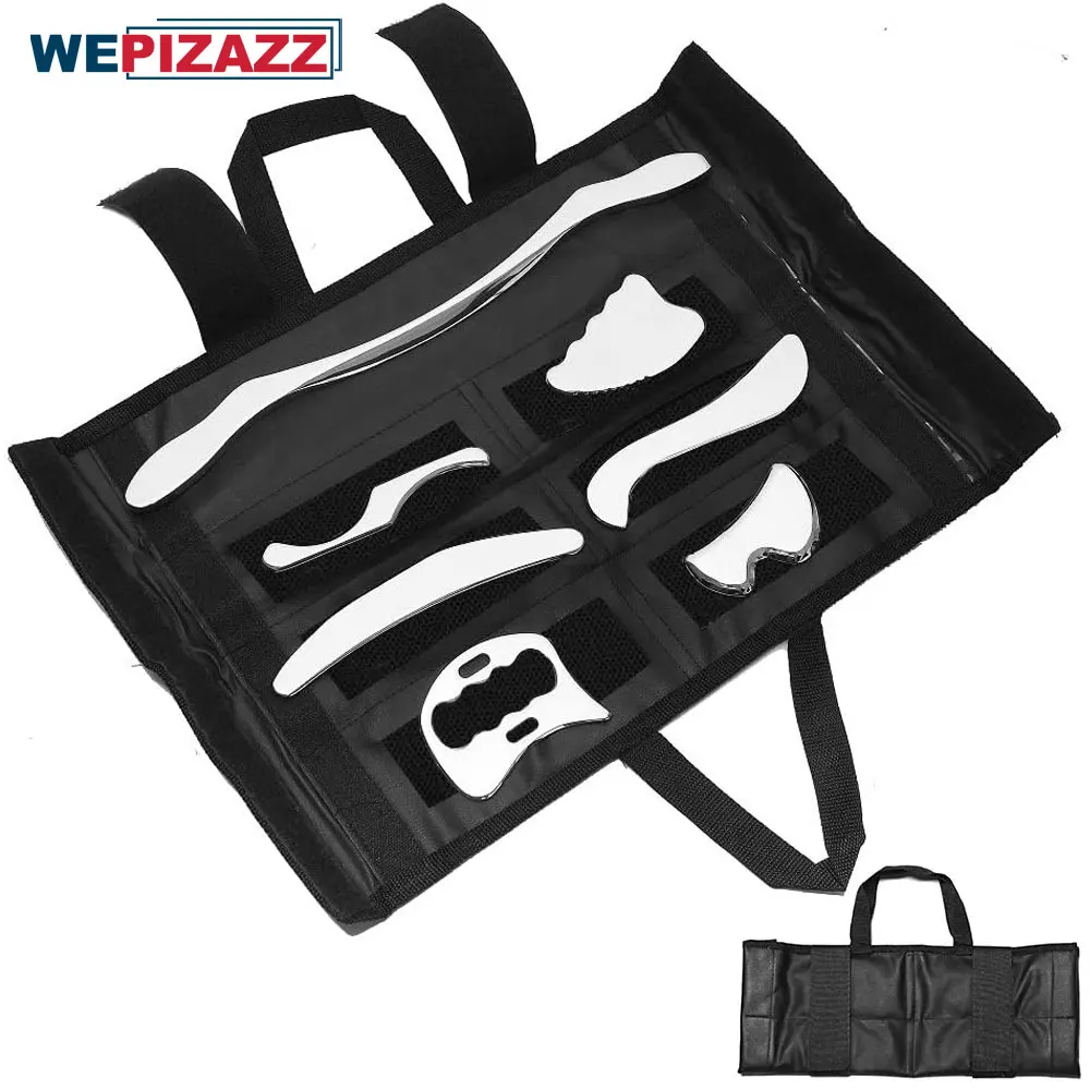 Скребок мышечный 7 в 1 набор инструментов для глубокого массажа тканей из