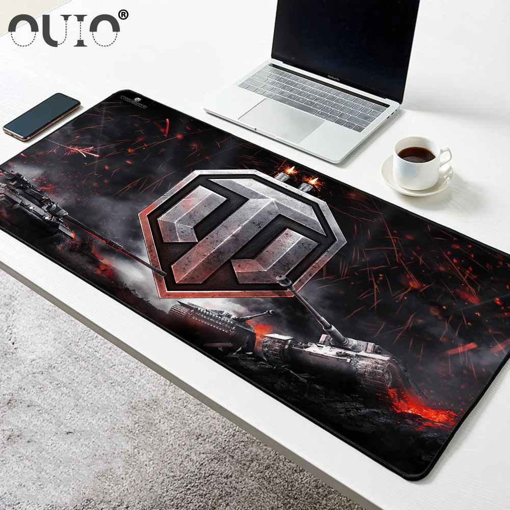 

WORLD OF TANKS Gaming Mouse Pad Keyboard Pad Large Carpet Computer Table Mat Gaming Accessories 40X90 Non-Slip Gaming Mousepad