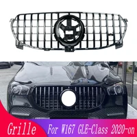 high quality modified gt style front grille for mercedes benz w167 gle class 2020 2021 car front bumper racing grill