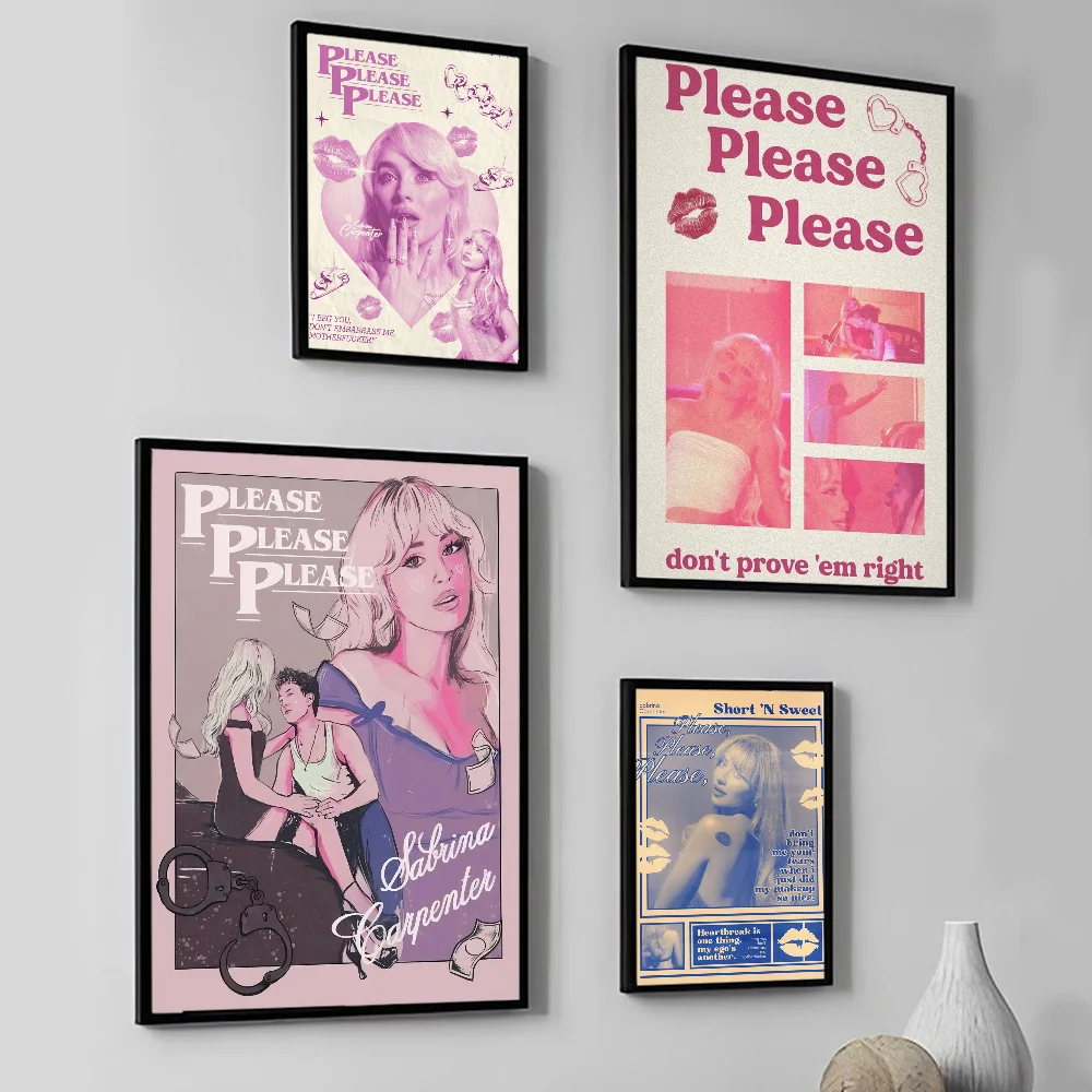Пожалуйста пожалуйста S-Sabrina C-Плотницкий плакат настенное искусство домашний