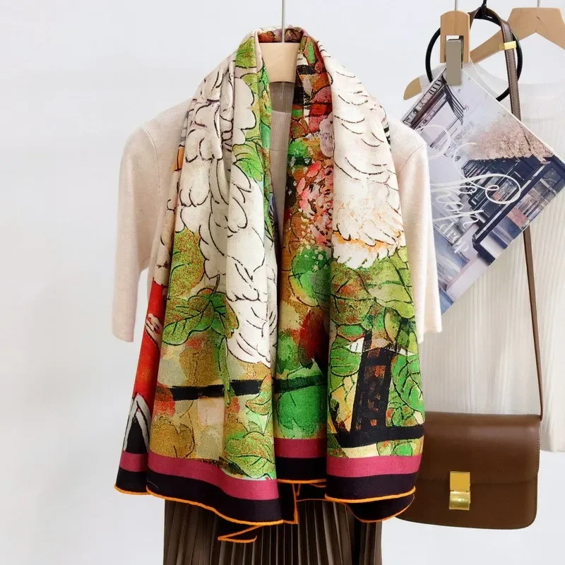 Рисунок 2 - 70% кашемир 30% шелк шарф Женская